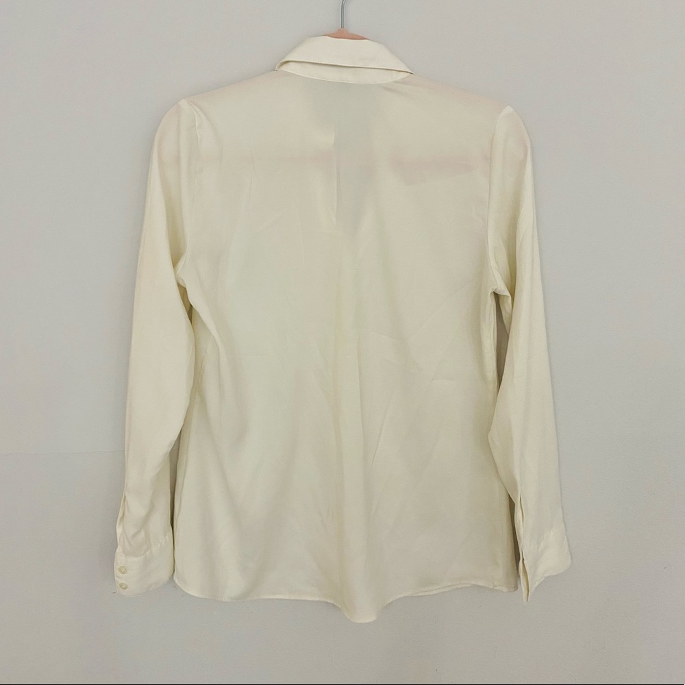 Ivory Button down - Picture 3 of 4